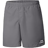 BASSDASH Men's 8''Fishing Water Shorts Quick Dry UPF 50+ Lightweight Cargo Hiking Kayaking Casual Bottom