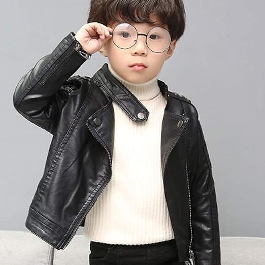 Lpattern Enfant Fille Garcon Bebe Veste En Similicuir Perfecto Manteau Printemps Automne Hiver Blouson Motard Imitation Cuir 1 13ans Blousons Vetements Agri Khoramdareh Ir