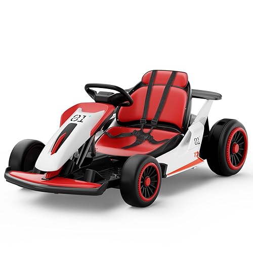 Planet X8 24V Electric Go Kart, 2x150W Drift Kart for Big Kids,