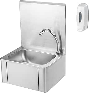 Royal Catering - RCHS-1 - Lavamanos de Rodilla - Inoxidable: Amazon.es