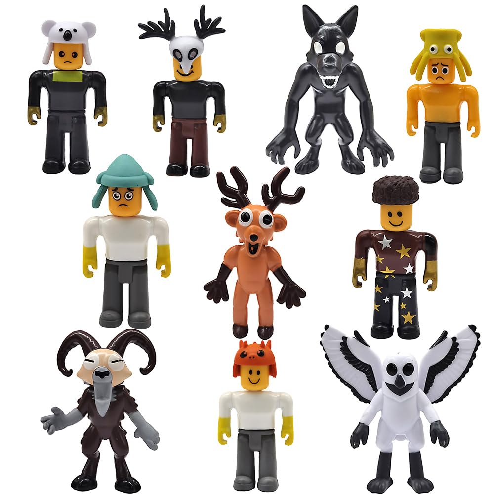 AMEHOAT 99 Nights In The Forest Figures, 99 Nights in the Forest Toys Set, Game Characters Action Figures with Deer Owl Ram Design, Creative Desk Decorations Gifts for Game Fans, Kids (10pcs) — image 1