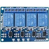 ELEGOO 4 Channel DC 5V Relay Module with Optocoupler for Arduino UNO R3 MEGA 2560 1280 DSP ARM PIC AVR STM32 Raspberry Pi