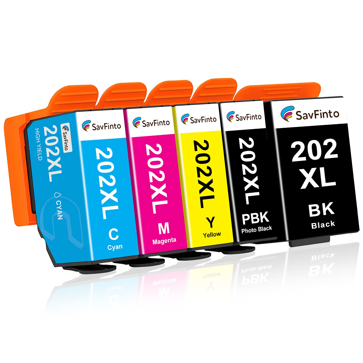 SavFinto 202XL Compatible Ink Cartridges Replacement for Epson 202 XL for Epson Expression Premium XP-6000 XP-6005 XP-6100 XP-6105 — image 1