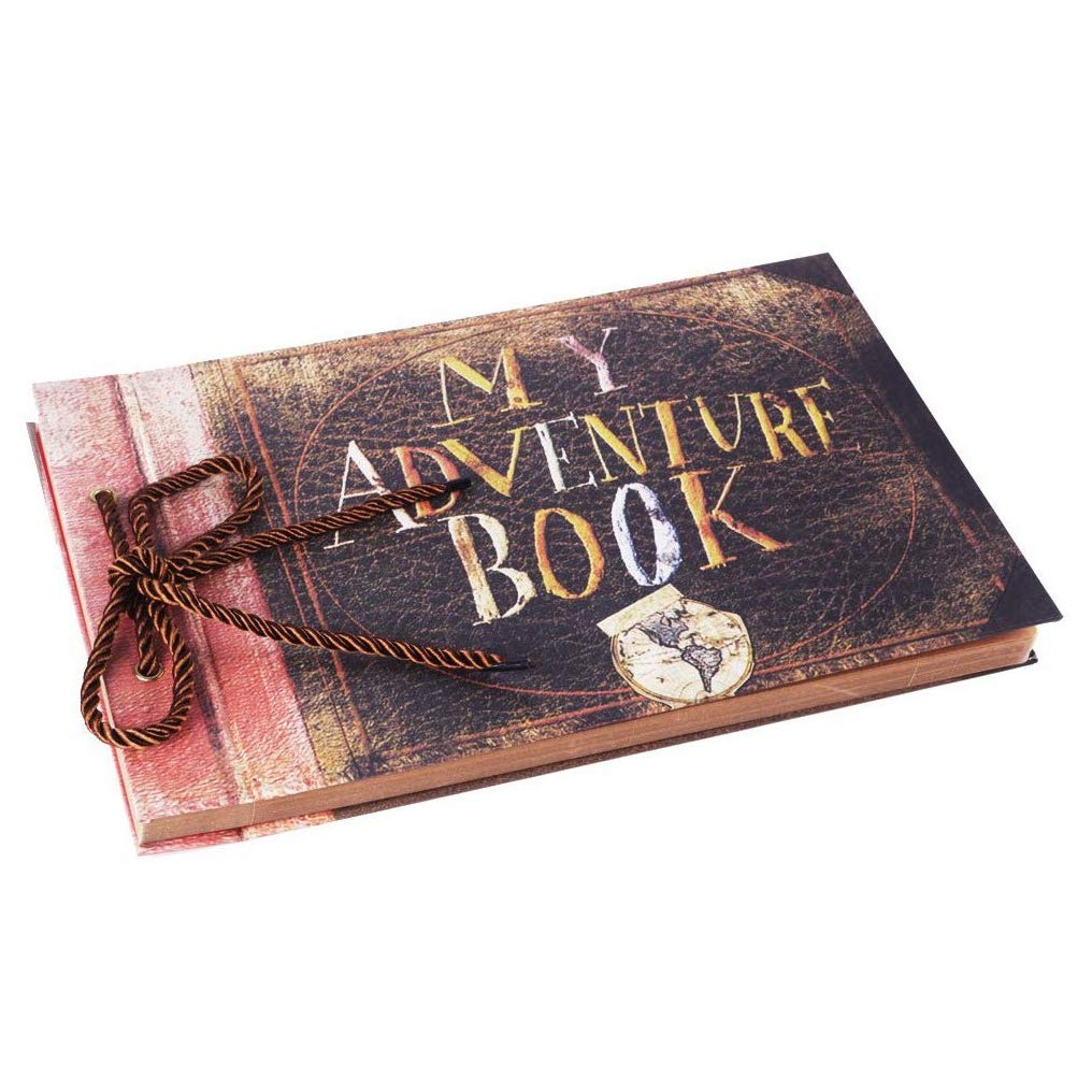 Lobamop Handmade DIY Album Paste Vintage Album My Adventure Book Up Family Scrapbook Photo Album