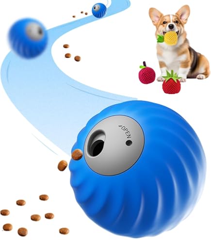 Zoomie Buddy 2.0 Interactive Dog Ball & Feeder - Slow Feed, Treat Dispensing, TPU With Plush Cover (Orange)