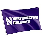 Desert Cactus Northwestern University NU Flag - 3 x 5 Feet Wildcats Banner, Indoor/Outdoor Durable Fabric, 100% Polyester Design (Style 6)