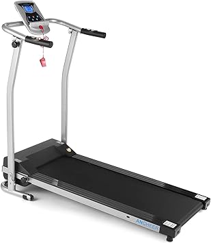 Amazon Com Funmily Treadmills For Home Treadmill With Lcd Motorized Running Walking Jogging Exercise Fitness Machine Trainer Equipment For Gym Home Office Gray Sports Outdoors