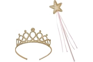 Talking Tables Pink Tiara Wand Set Perfect for Girls Birthday, Baby, Bridal Shower, Pretty Princess, Fairy, Butterfly Party, B, One Size