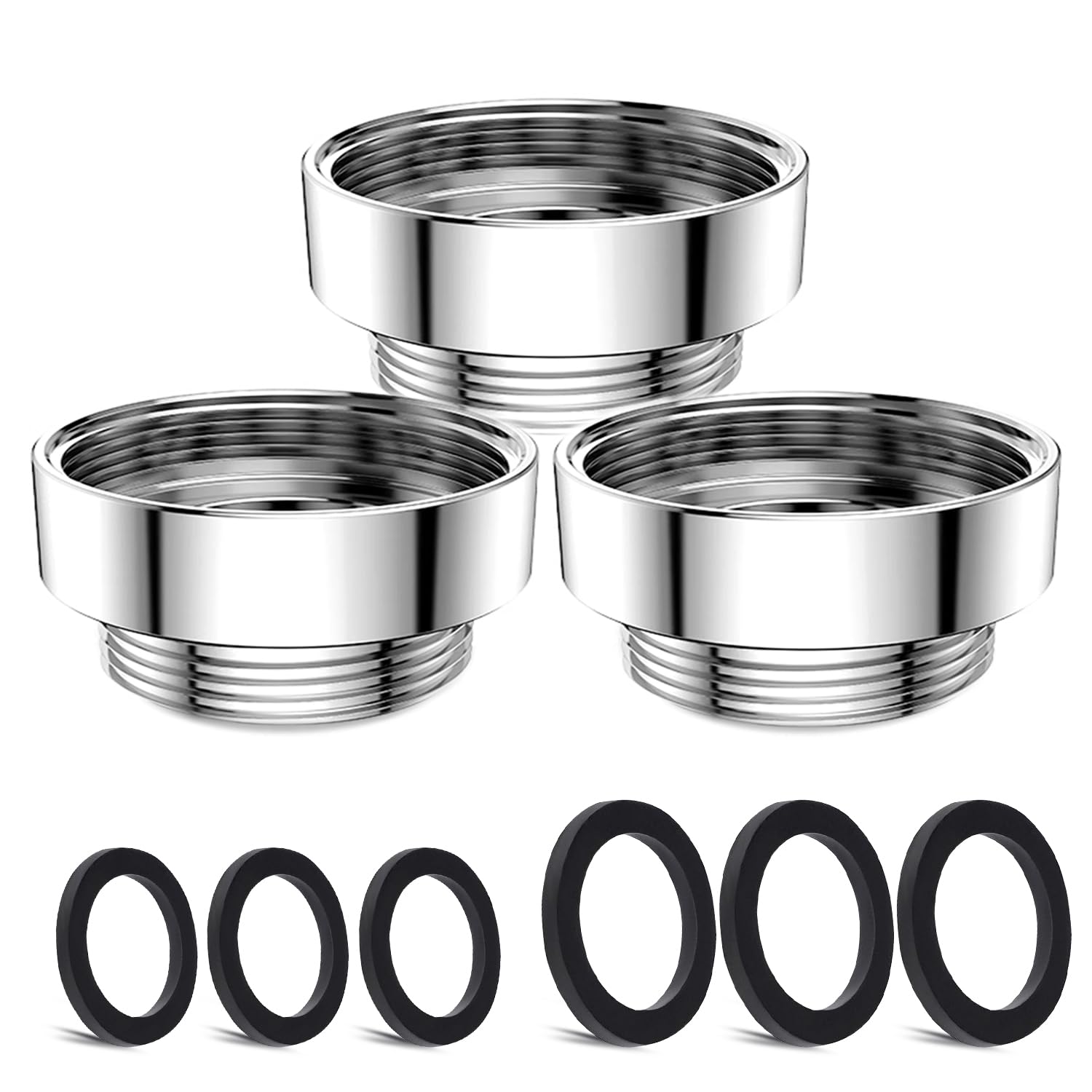 3 pcs Faucet Adapter Kit, CNYMANY Male M22mm to Female M28mm Kitchen Aerator Adapter Set Sink Faucet Adapter Connecting Garden Hose Water Filter Standard Hose via Diverter