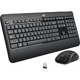Logitech MK540 Advanced Wireless Keyboard and Wireless M310 Mouse Combo &mdash; Full Size Keyboard and Mouse, Secure 2.4GHz Connectivity (MK540) (Renewed)