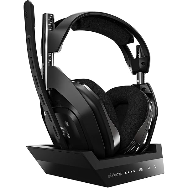 Logitech G Astro A50 (Gen 5) wireless gaming headset with base.