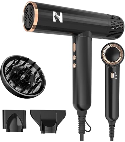 Amazon.com : Nicebay Ionic Hair Dryer with diffuser for Curly Hair