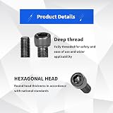 HAOCHEN 440Pcs M3 Black Bolts Nuts Set Alloy Steel Hex Wrench Kit view 6