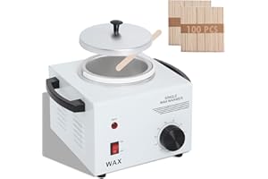 Podoy Wax Warmer for Hair Removal, Professional Single Wax Warmer Pot Melter, Adjustable Temperature, Compact and Portable, SPA Salon Equipment, 14 Ounce