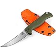 Benchmade - Meatcrafter 15500 4" Hunting and Cutlery Knife with Dark Olive Santoprene Handle (15505)