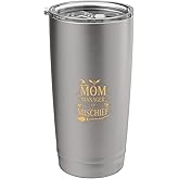 Magical Mom Manager Of Mischief Mom Mother's Day Halloween Stainless Steel Insulated Tumbler