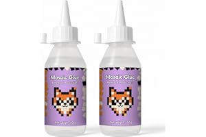 1DFAUL Colle transparente pour carrelage de mosaïque, colle forte, séchage rapide, imperméable, non toxique, parfaite pour le