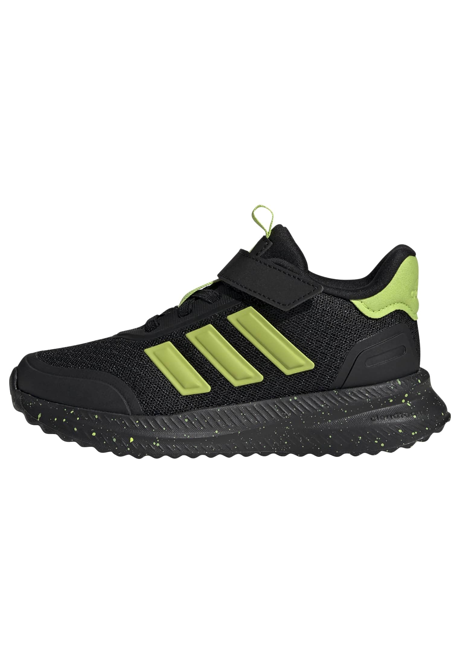 adidas Unisex-Kids X_PLR Path Elastic Lace & Strap, Black/Solar Slime/Solar Slime, 11 Image
