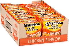 Maruchan Ramen Chicken, Instant Ramen Noodles, Ready to Eat Meals, 3 Oz, 24 Count