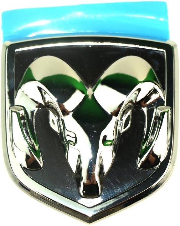 Chrome Black Hood Head Grill Trunk Chrome Emblem Badge for Dodge Ram Big 61*66mm
