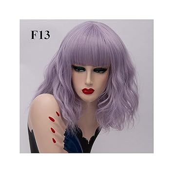 Amazon Com Lady Night Short Synthetic Wigs Rose Net Blonde Wavy