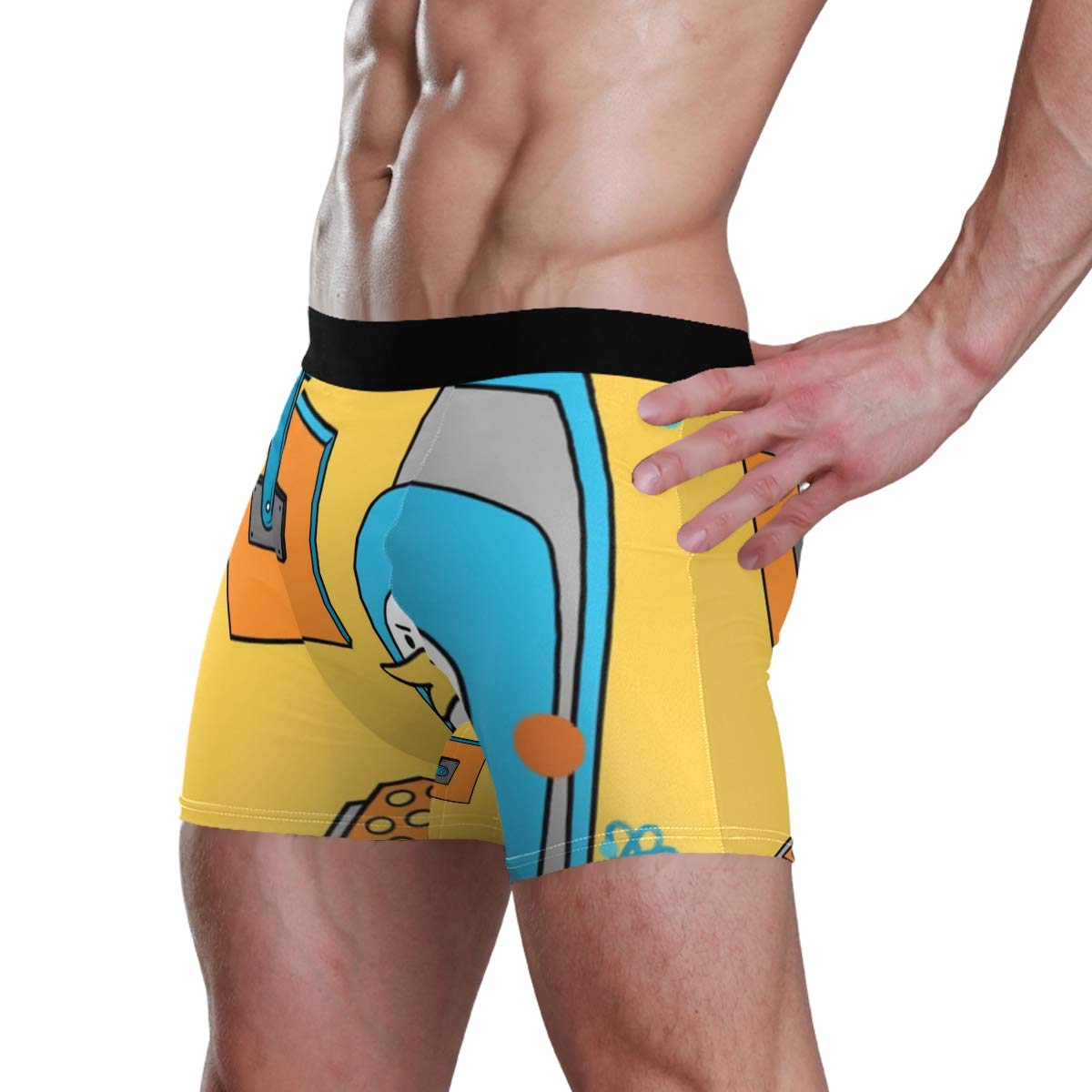 Ducks Playing Games Vipsk Seamless Stretch Mens Polyester Boxer Briefs
