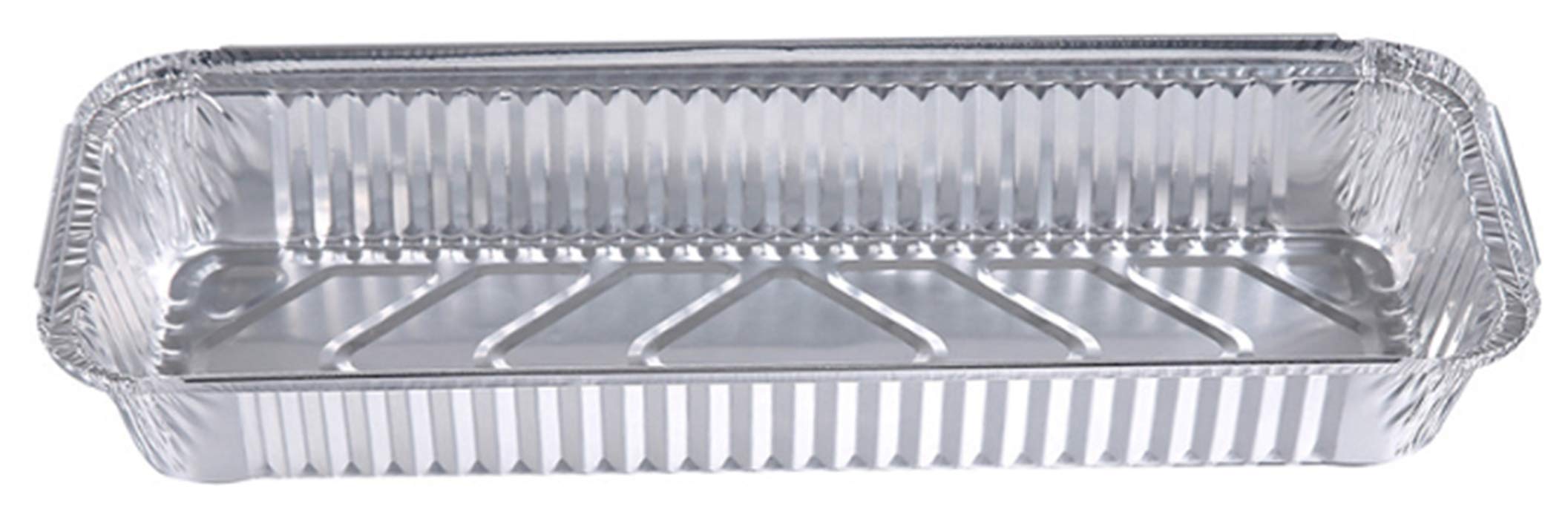 Aluminium Foil Trays with Lids x 20-35x13x5cm / 13.7x5.1x1.9inch - 1500ml