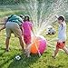 iYoYo 23.6 Inch Water Sprinkler Ball Inflatable Spray Ball Toy Beach Ball for Kids Outdoor Summer Ball Toy for Swimming Party Beach Pool Play, Colorful