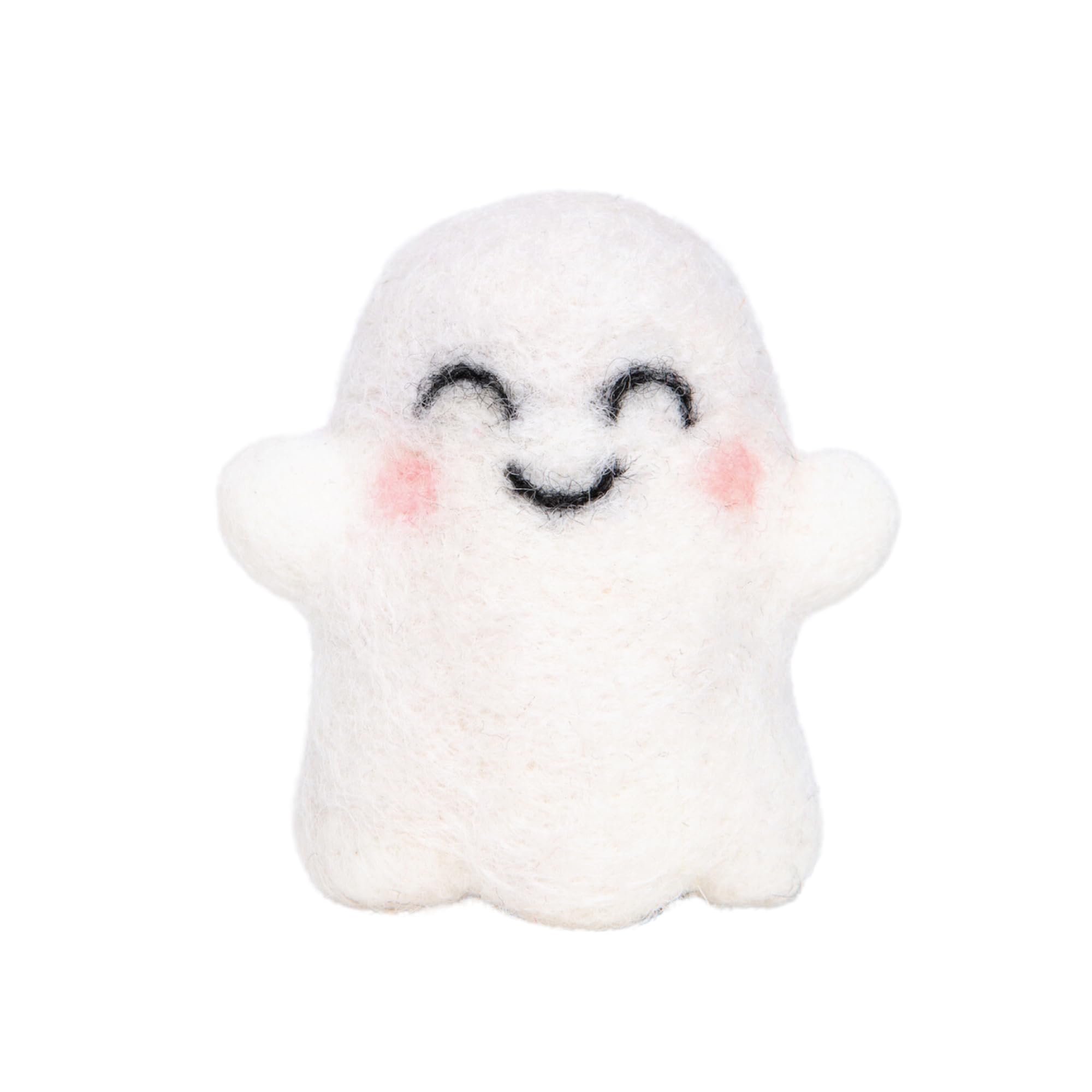 Hawthorn Handmade Ghost Needle Felting Kit - Needle Felting Craft Kits for Adults UK, Includes Felting Wool, Needles & Instructions. Great for Beginners & for Adult Craft Gifts - Approx 7cm Tall.