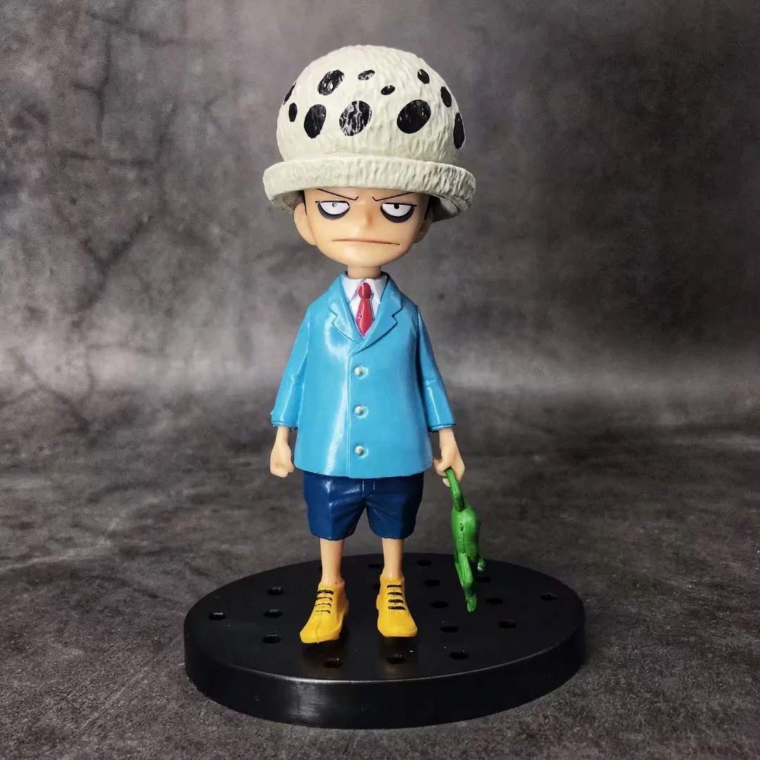 QAL ONE Piece Anime Figure Childhood Trafalgar Law Doll Model Toy Decoration PVC Figurine Statue Col