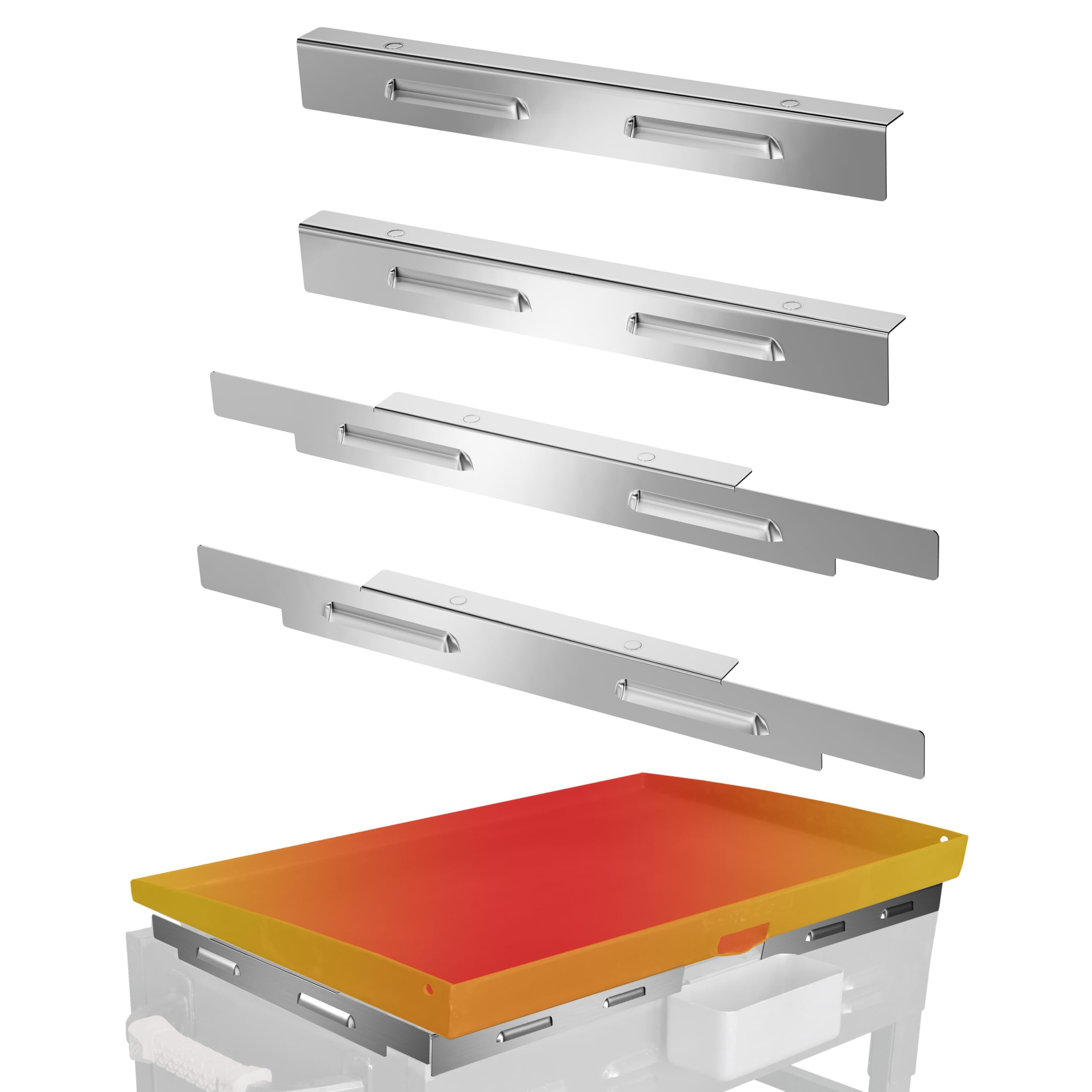 Photo 1 of Upgraded Wind Guards for 28 inch Blackstone Griddle, Blackstone Griddle Accessories, Magnetic 430 Stainless Steel Wind Screens, Hold Heat, Protect Flame, Save Gas