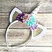Zeroyoyo Glitter Hair Hoop Gold Unicorn Horn Ears Flower Headband Halloween Cosplay Costume Makeup Birthday Party Headdress