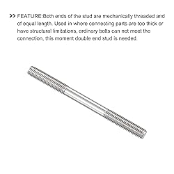 METALLIXITY Double Ended Stud Screws