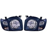 Headlight Halogen Set Driver Left Passenger Right Pair Fits 2004-2009 Mazda 3 Sedan