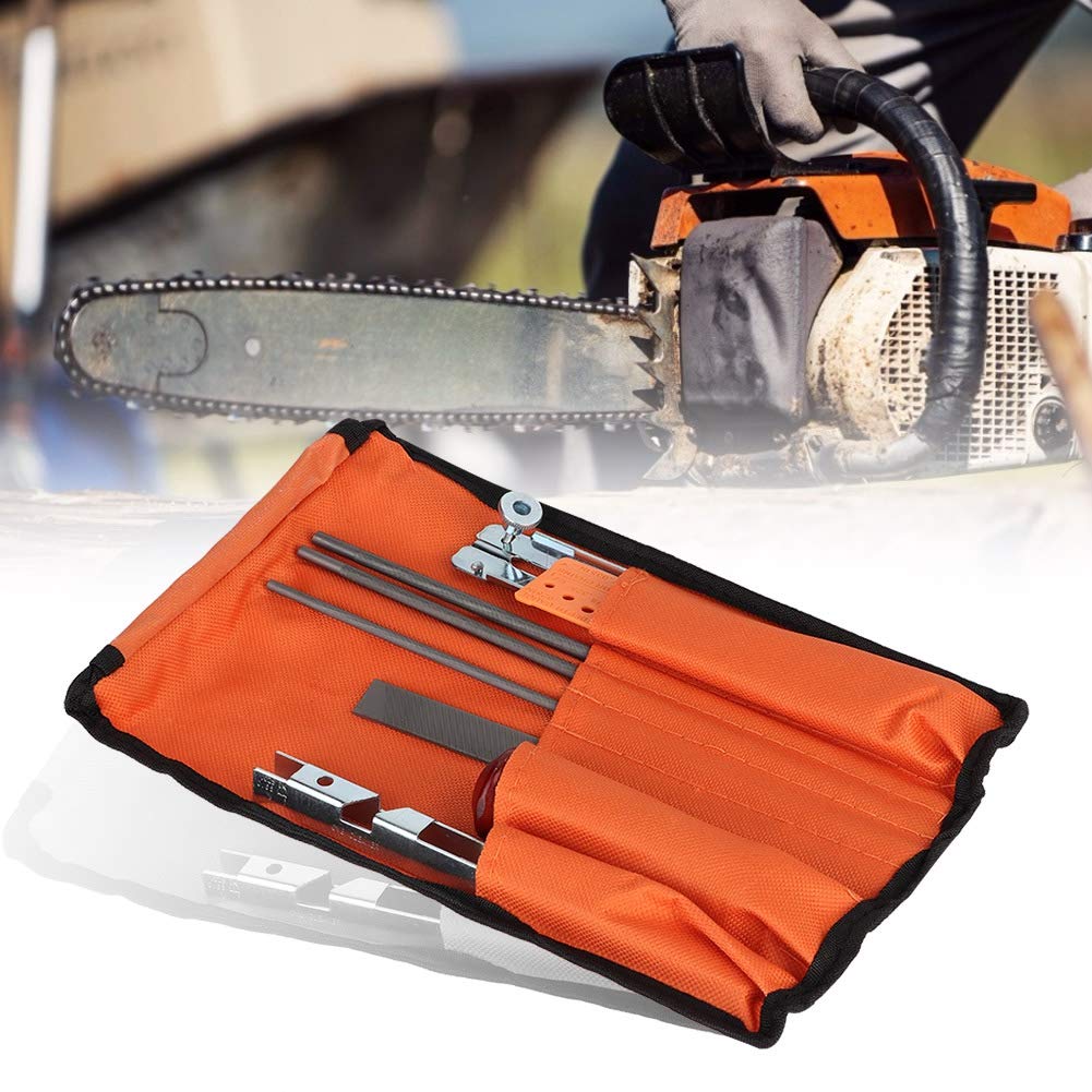 Annadue 10Pcs Chain Saw Sharpening Kit, with Guide Bar Maintenance Kit Portable and Small