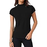 Allegra K Women's Mock Neck Sweater Vests Casual Cap Sleeve Knit Pullover Tank Tops 2025