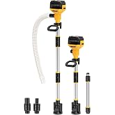 Stick Water Transfer Pump Compatible For Dewalt 20V Battery(NO Battery) | 800GPH Portable Cordless Stick Water Transfer Pump With Detachable Rod&amp;37" Hose For Pond Garden Fountain Livestock Tanks
