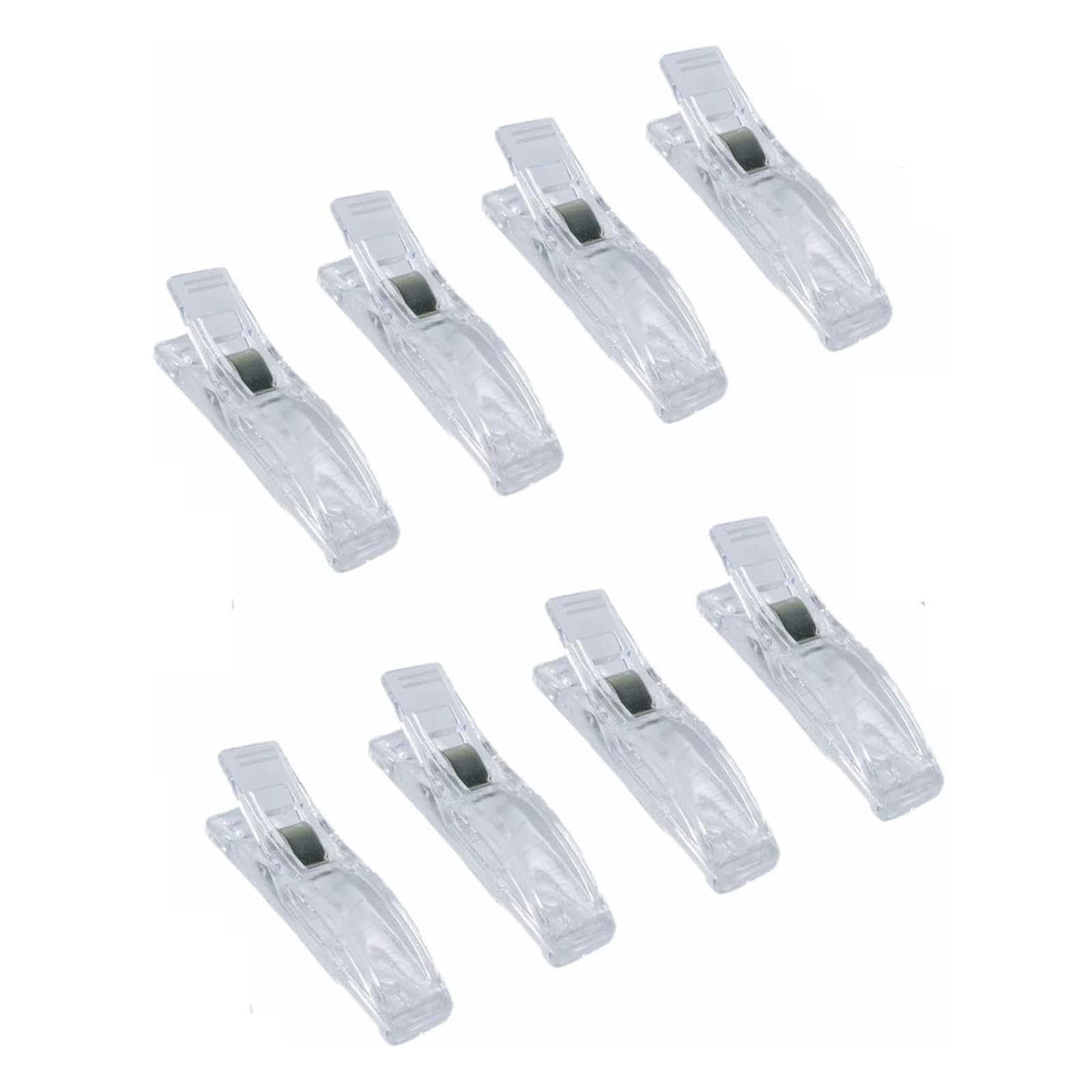Generic 8 Clips for Pleated Paper Blinds Shades, Clear Plastic Window Blind Clips, 2.2x0.7 Inches