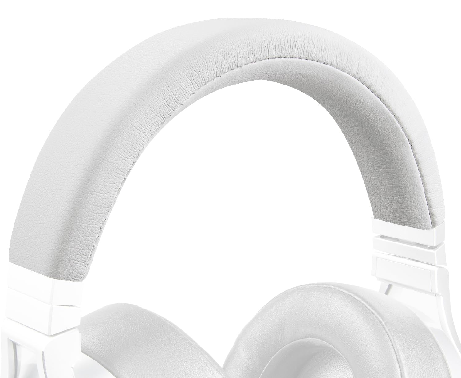 SOULWIT Protein Leather Headband Cover for Corsair Virtuoso RGB Wireless XT SE Gaming Headset, Replacement Headstrap Pad Repair Part (White)