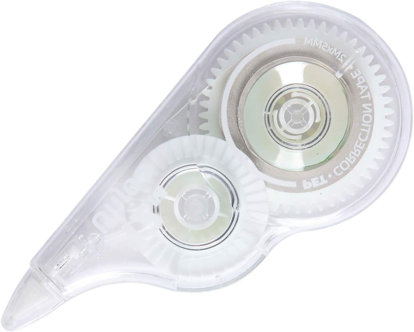 Unjoo Whiteout Correction Tape, 39.3feet x 1/5inch, Instant Corrections, Easy To Use Applicator, For school, Office Administration, Crafting, Note Taking, Bullet Journal, Scrapbooking (12-pack, Clear) : Office Products