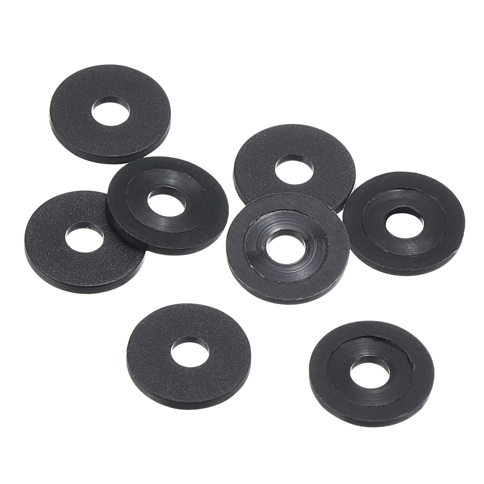 PATIKIL M3 Nylon Flat Washer, 8 Pack 3mm ID 10mm OD 1mm Thick Sealing Spacer Gasket Ring for Faucet Pipe Water Hose Fastener Bolt, Black — image 1