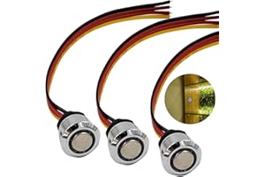 HAMRVL 3-Pack Led Dimmer Switch for Led Lights DC 5-24V Single Color,Touch Dimmer Switch Stepless Dimming Led Strip Controller for Camper,Cabinet,Auto,17mm/0.67in Mounting Hole