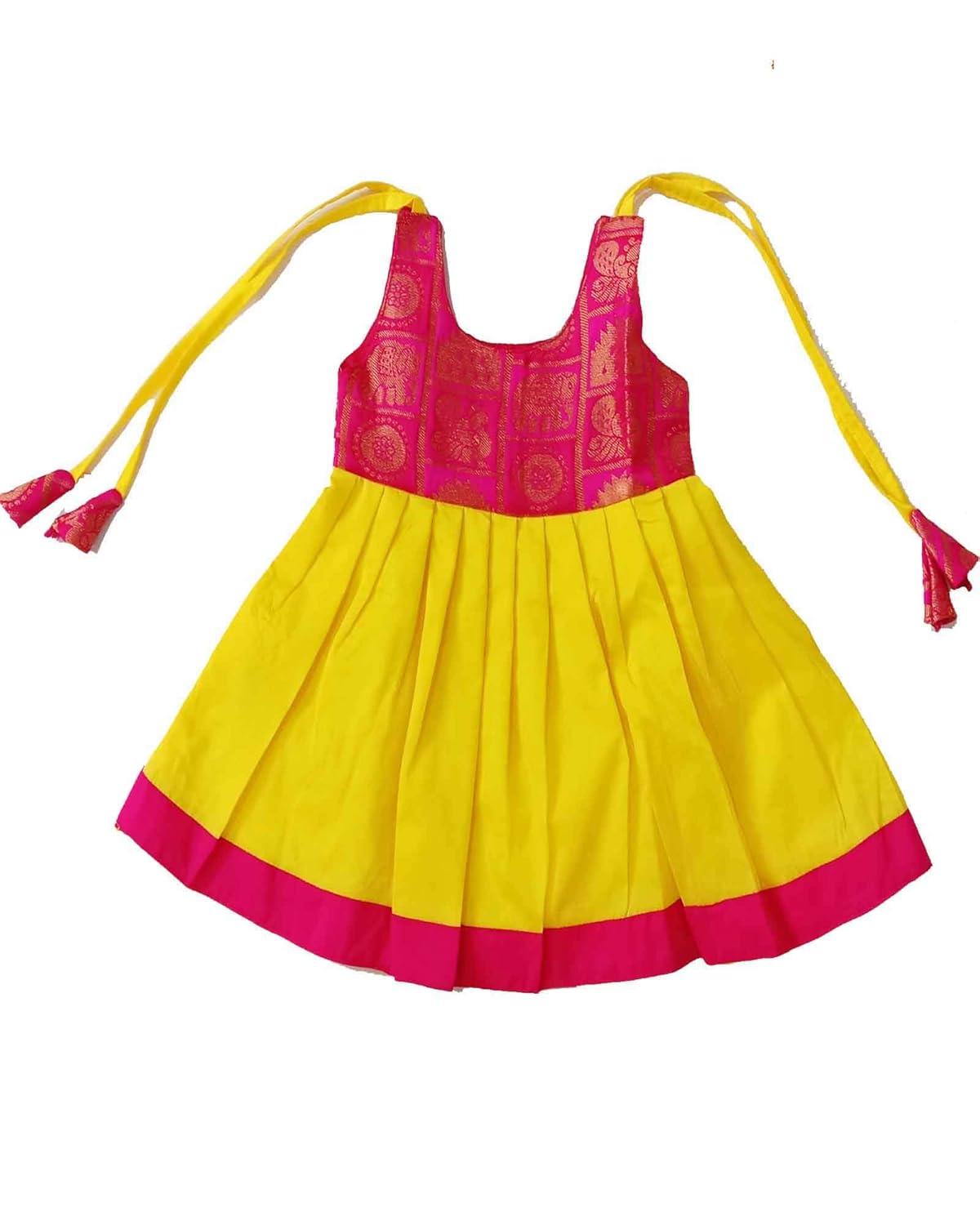 raw silk frocks for babies