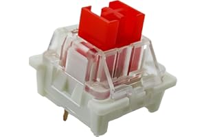 ZJMEHTY Outemu(Gaote) Red Switches for MX Mechanical Gaming Keyboard,3-Pin 45gf Linear/RGB/DIY Replaceable/Dustproof Switches(Red,108pcs)
