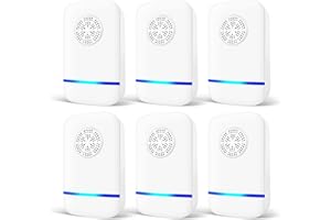 VIATIA Ultrasonic Pest Repeller 6 Packs, Indoor Pest Repellent, Electronic Plug in Pest Control for Bugs,Mosquito,Roach, Ant, Rodent, Mouse, Spider Repellent for House, Warehouse, Hotel, Garage