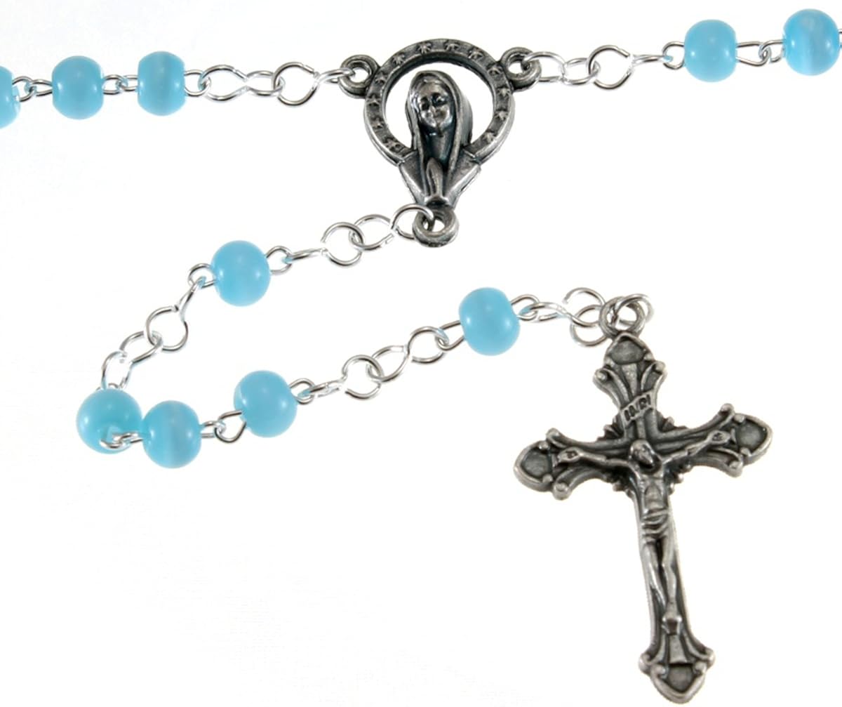 Scottish Jewellery Shop Childrens Blue Rosary Beads
