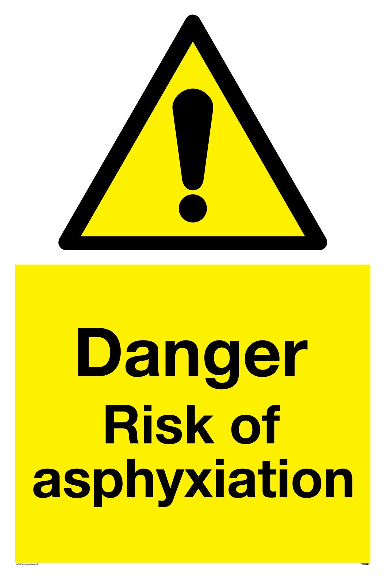 Danger risk of asphyxiation