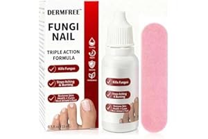 DERMFREE Fungi Nail Toenail Treatment Extra Strength,Toenail Renewal Serum, Nail Conditioning Solution for Thick&Discolored Nails, Quick-Dry Dropper, Safely & Gently for Healthier Nails,