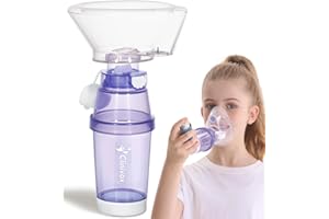 CLINIVOX Inhaler Spacer for Children, Spacer for Inhaler with Anti-Static Chamber, Detachable Design, Easy Cleaning, BPA-Free Liquid Silicone Mask, Enhanced Medication Delivery, Durable & Child-Safe Design