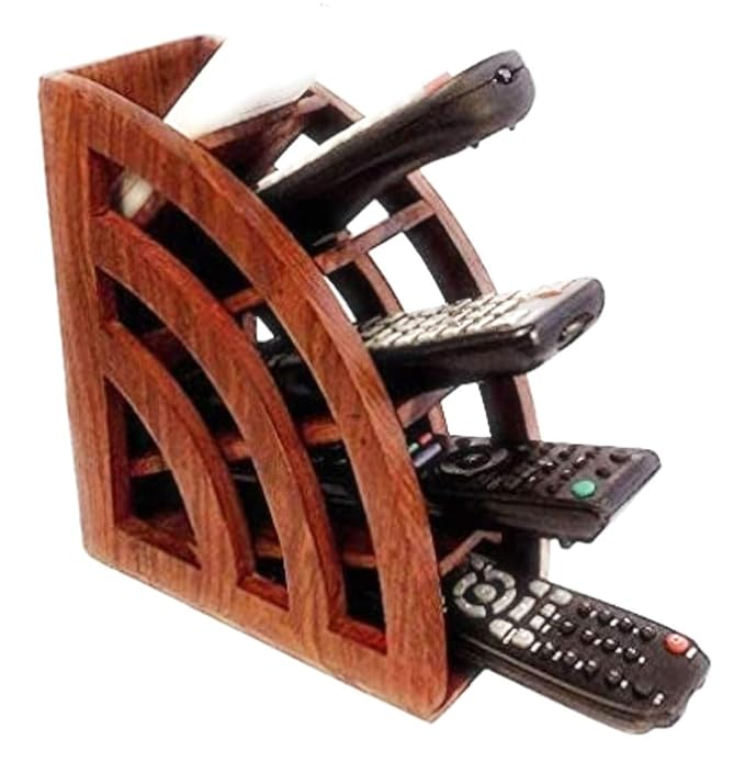 Riya Creations Beautiful Wooden Multi Remote Control